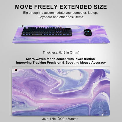 MP02-SP RGB Gaming Mouse Pad, Cloth Mouse Pad, Anti-Slip Base, Rollable & Portable, Stitched Edges Water-Resistant, Optimized for Gaming Sensors, XL