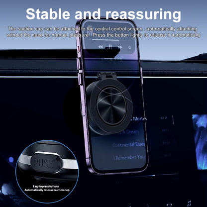 360°Rotatable Car Magnetic Holder Intelligent Vacuum Adsorption Phone Holder Car Mount Windshield Magnetic Car Stable Holder