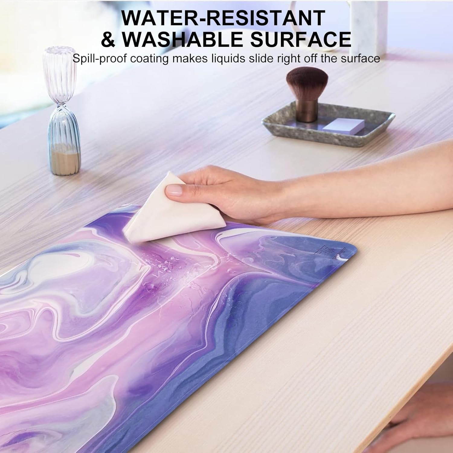 MP02-SP RGB Gaming Mouse Pad, Cloth Mouse Pad, Anti-Slip Base, Rollable & Portable, Stitched Edges Water-Resistant, Optimized for Gaming Sensors, XL