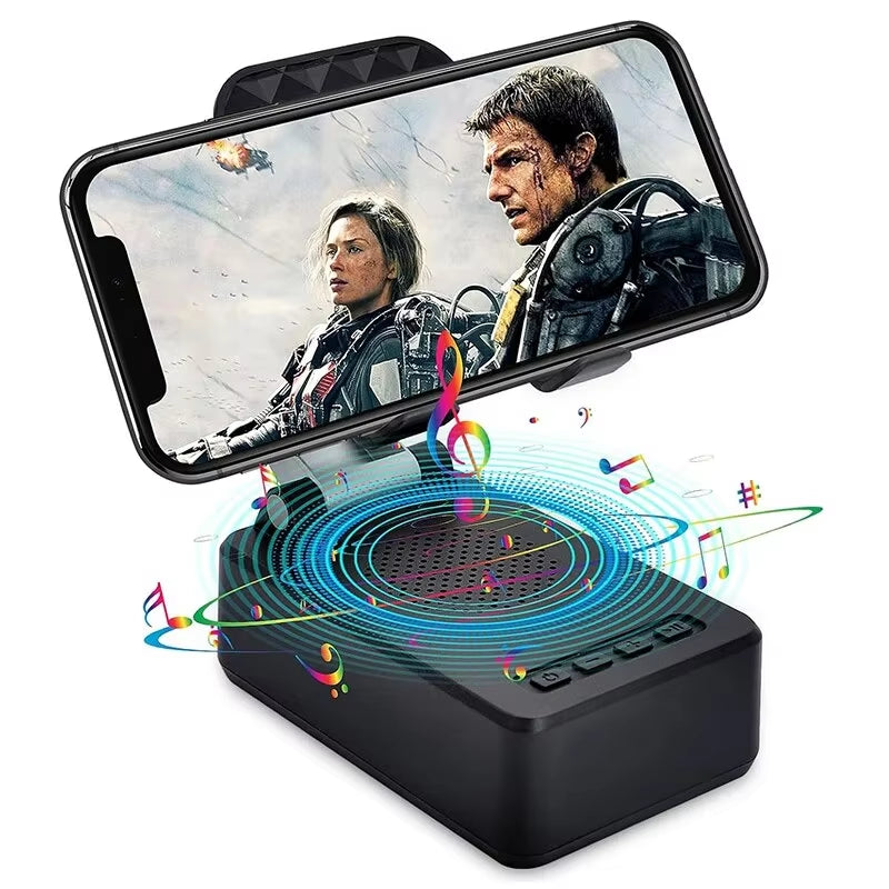 Mobile Cell Phone Stand Holder with Bluetooth Speaker HD Portable Wireless Speaker Adjustable Tablet Desktop Live Lazy Bracket