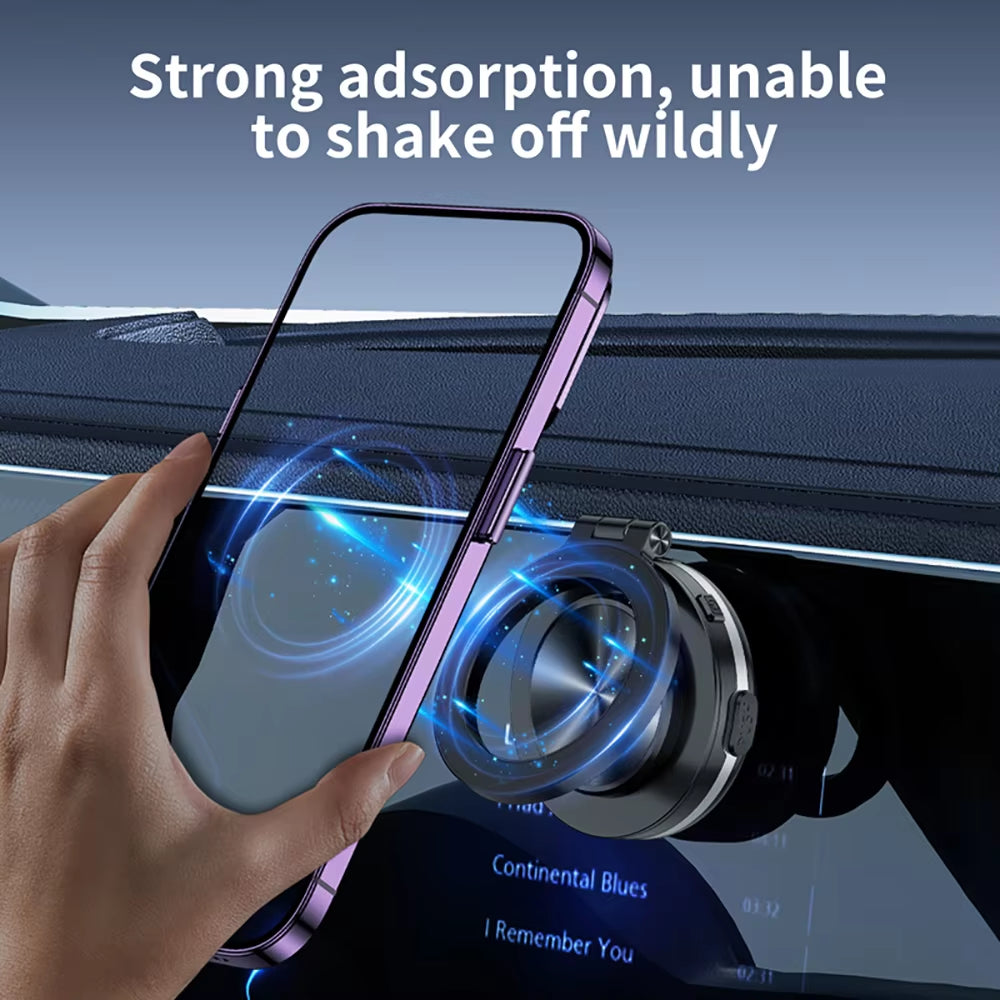 360°Rotatable Car Magnetic Holder Intelligent Vacuum Adsorption Phone Holder Car Mount Windshield Magnetic Car Stable Holder